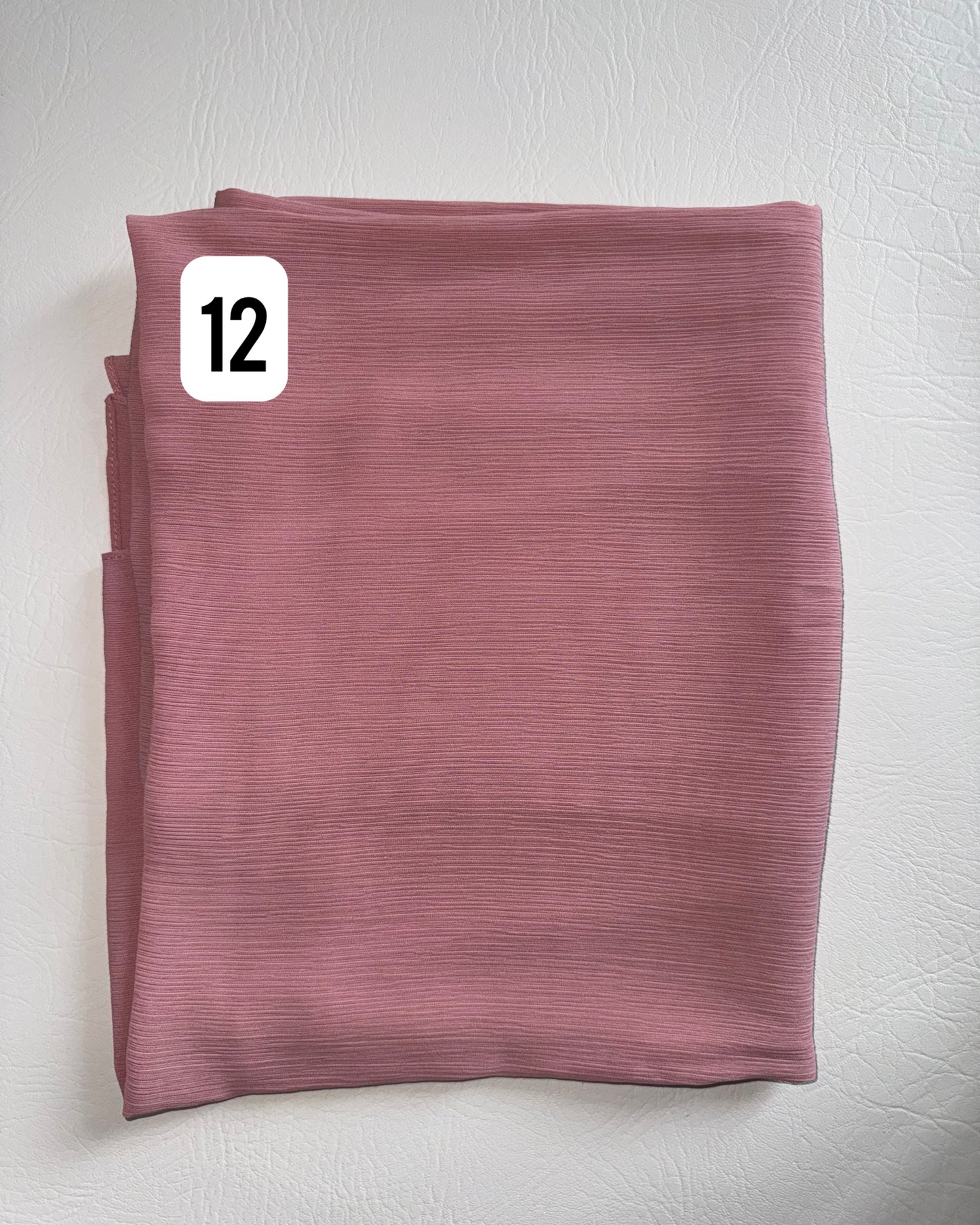 Textured Chiffon Hijab – Various Colours